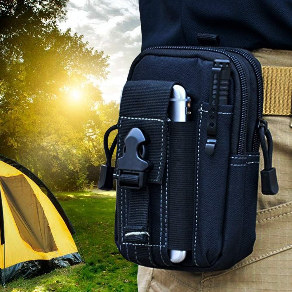 Outdoor Adventure Camp - Taktische Molle-Gürteltasche, Militär-Hüfttasche, EDC-Werkzeug-Organizer, Telefonholster-Halter für
