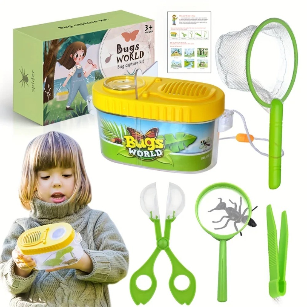 Outdoor Adventure Educator - Explorer-Set für Kinder, Outdoor-Abenteuer-Camping-Set und Insektenfänger-Set,