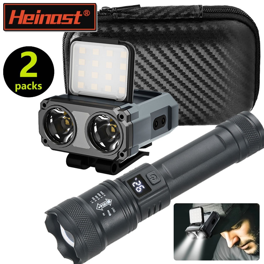 Headlamp Waterproof Rechargeable - Ultrahelle wiederaufladbare Mini-Stirnlampe/tragbare LED-Taschenlampe, wasserdichter Sensor,