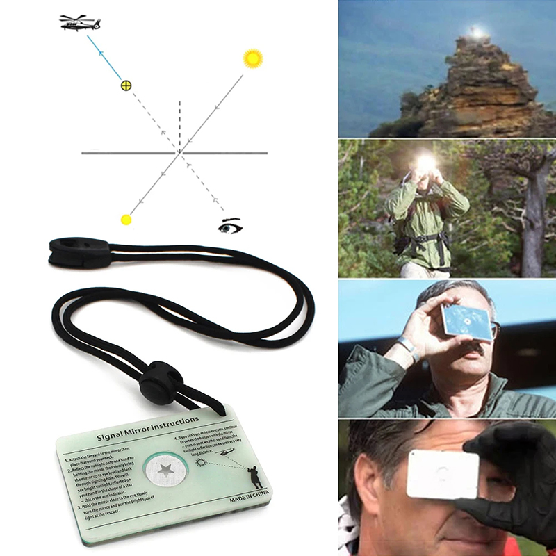 Rechteckiger Notfall-Spiegel M – Signal Mirror Rescue Bewertung und Preis