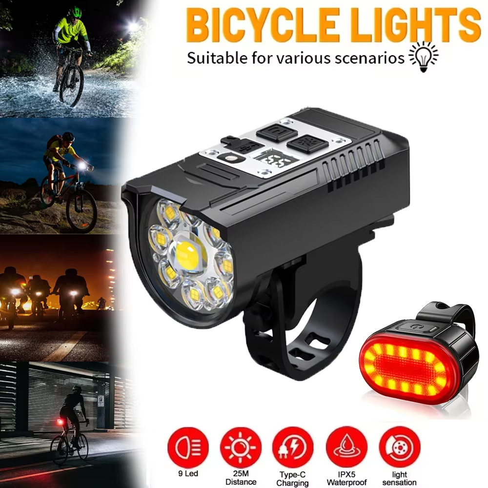 9 LED Fahrrad-Frontlicht USB-A – Headlamp Waterproof Rechargeable Bewertung und Preis